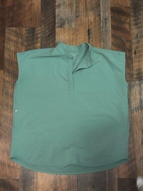 Figs Rafaela Oversized Scrub Top Medical Uniform Green Size Small S